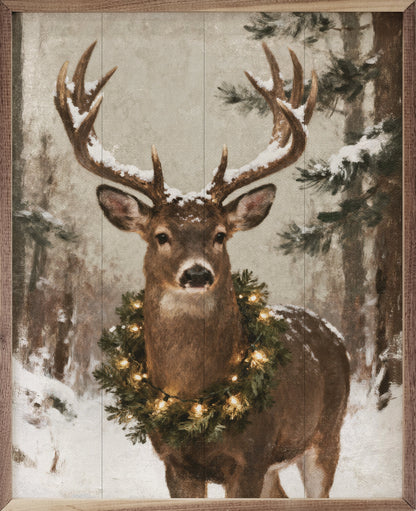 Whitetail Holiday Deer Portrait
