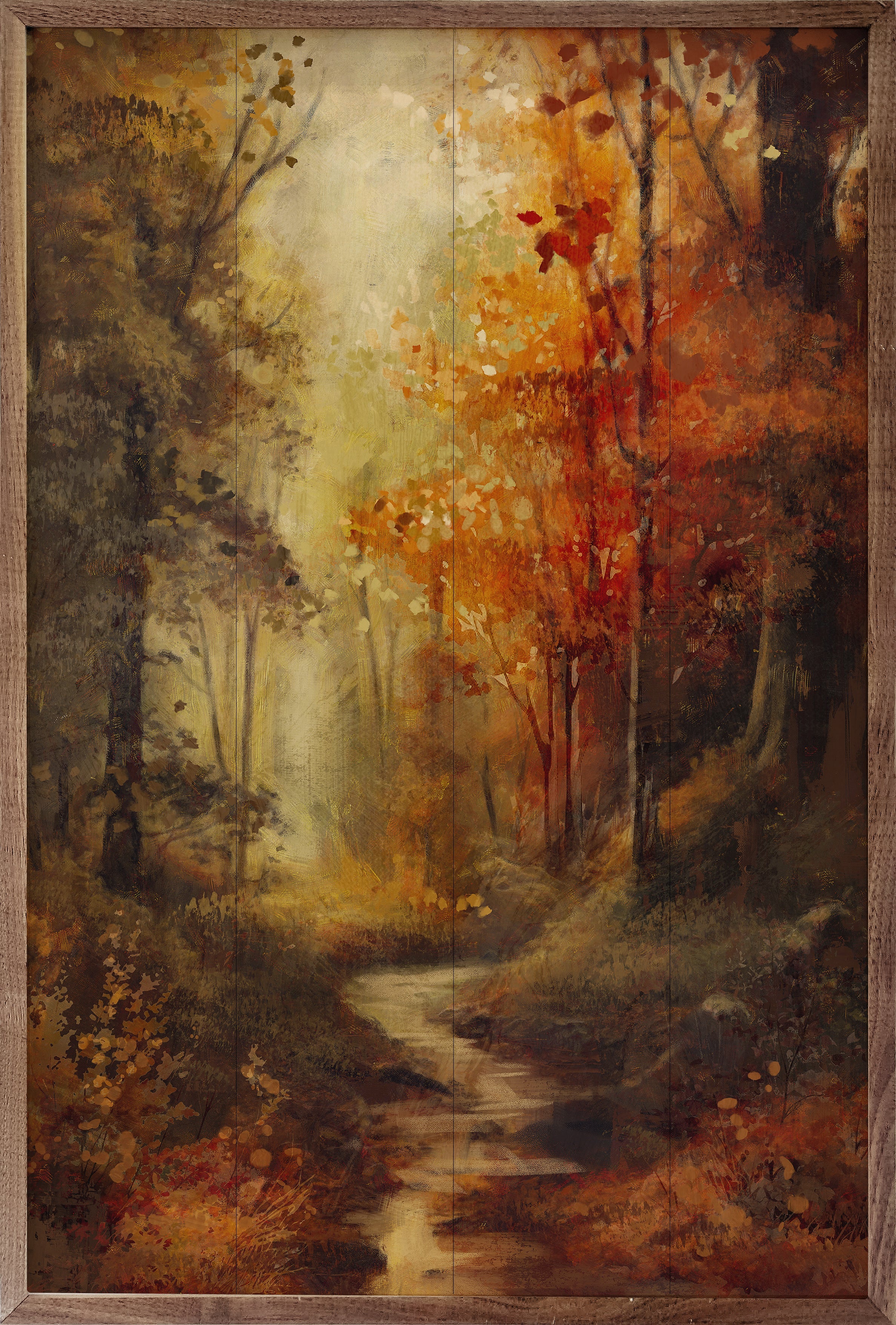 Vintage Fall Landscape 2 By Nina Blue