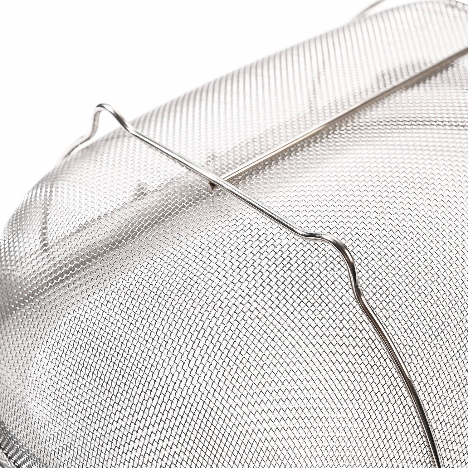 Fox Run Large Stainless Steel Colander, Extendable Handle