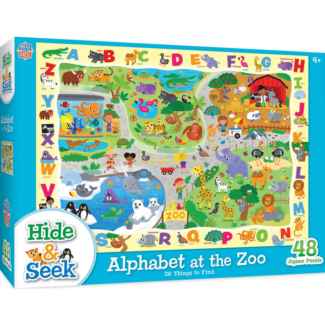 Hide &amp; Seek - Alphabet at the Zoo 48 Piece Puzzle