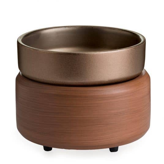 Pewter &amp; Walnut 2-in-1 Tabletop Melter