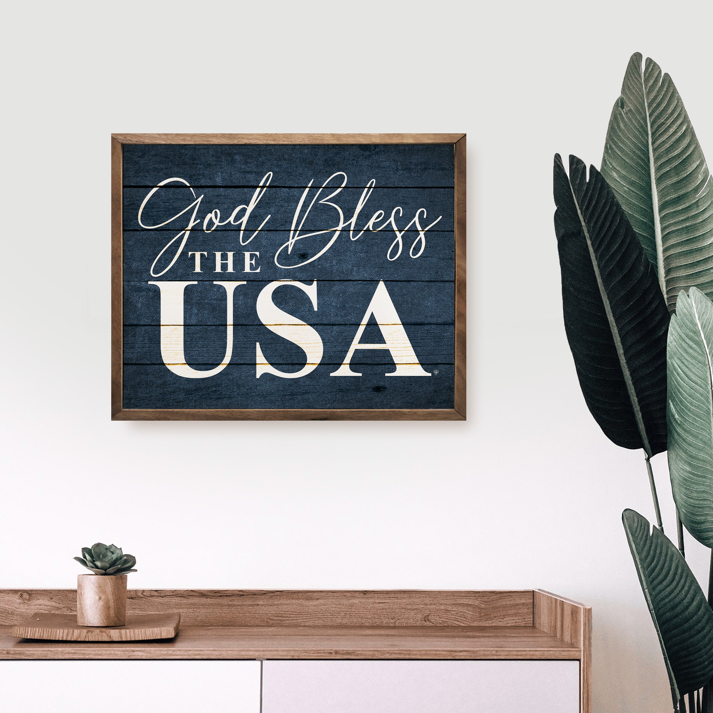 God Bless The USA Blue