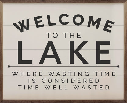 Welcome To The Lake Black White