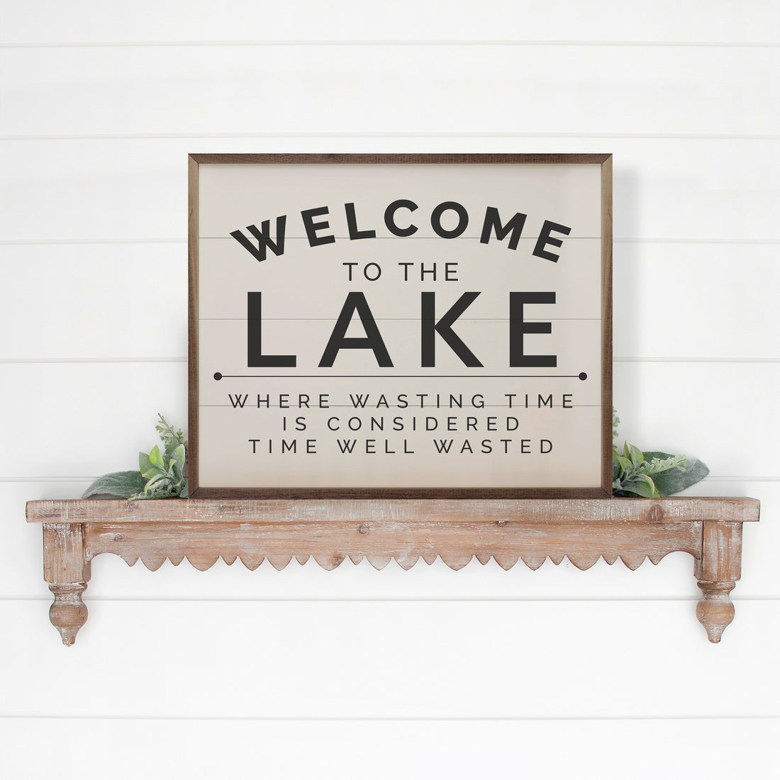 Welcome To The Lake Black White