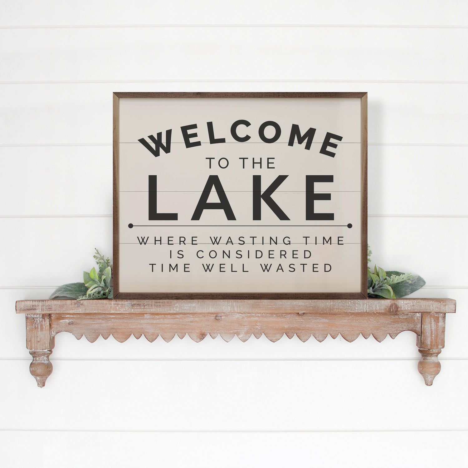 Welcome To The Lake Black White