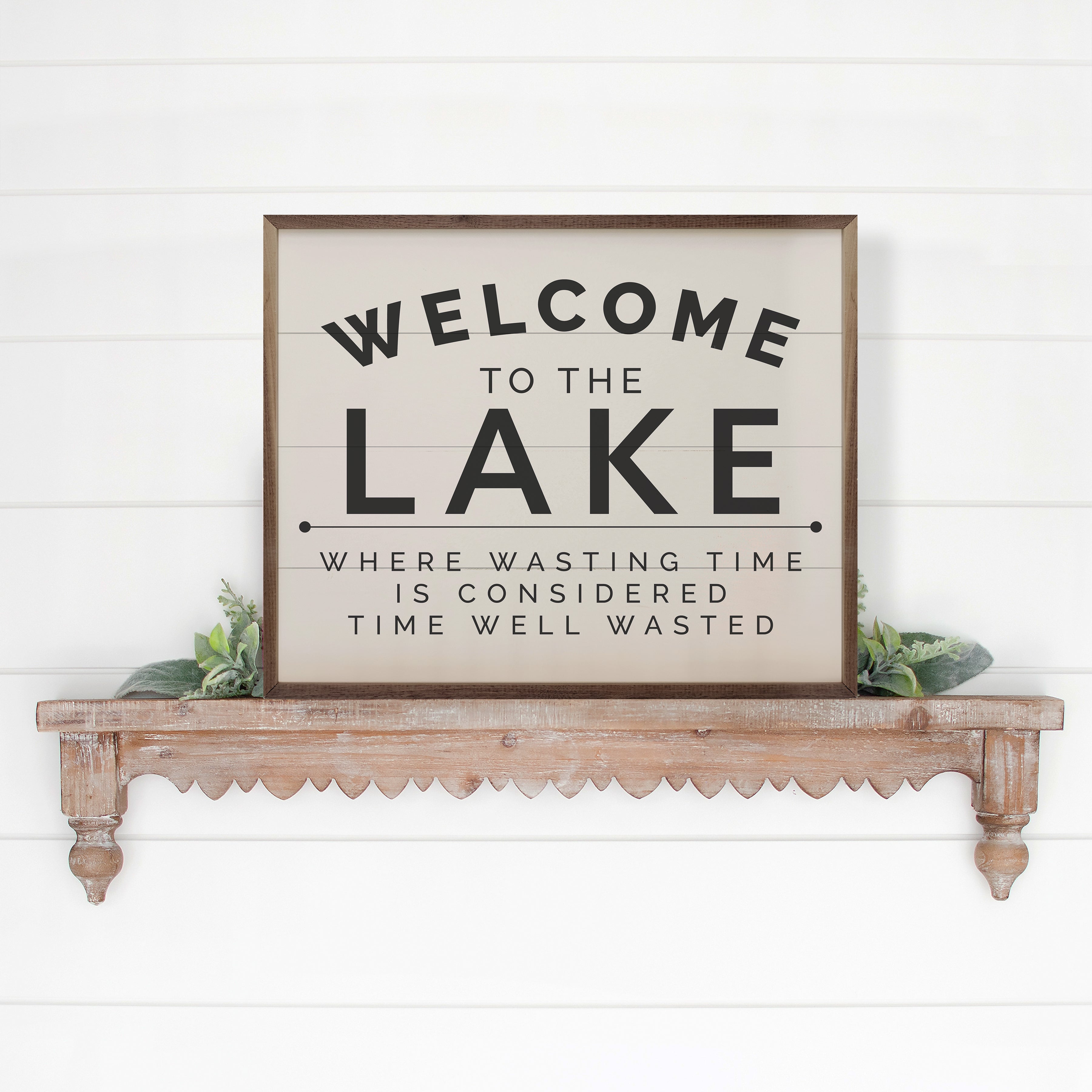 Welcome To The Lake Black White