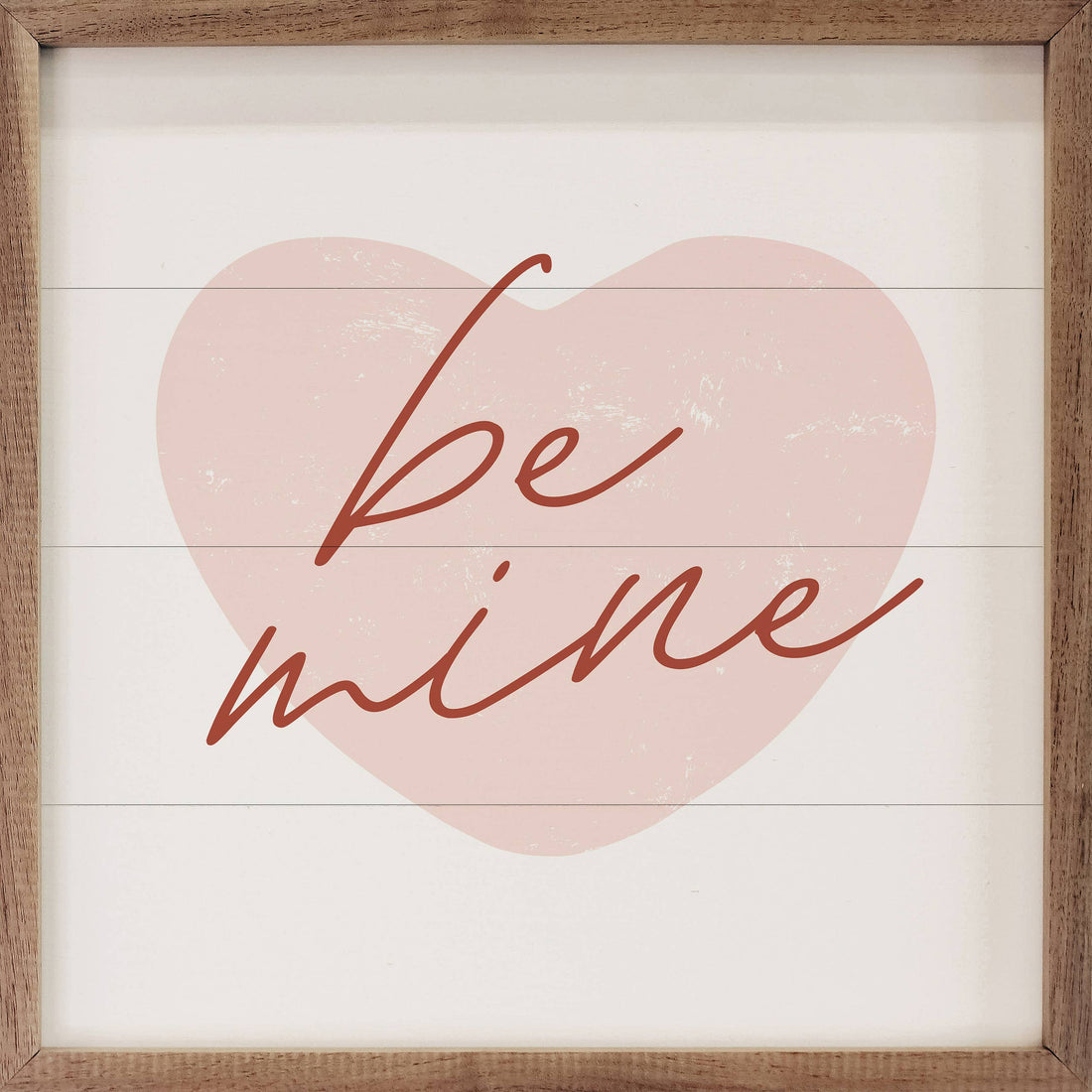 Be Mine Pink Heart White