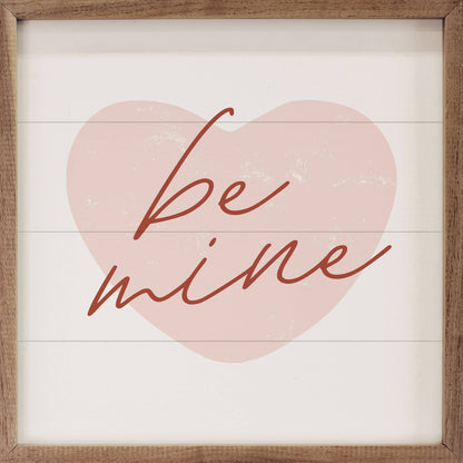 Be Mine Pink Heart White
