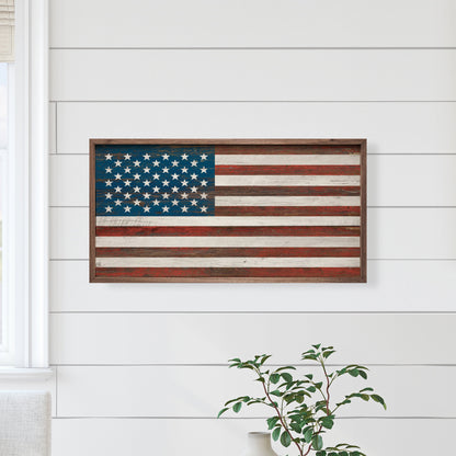 American Flag Whitewash
