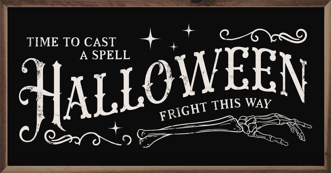 Halloween Fright This Way Black