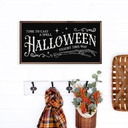 Halloween Fright This Way Black