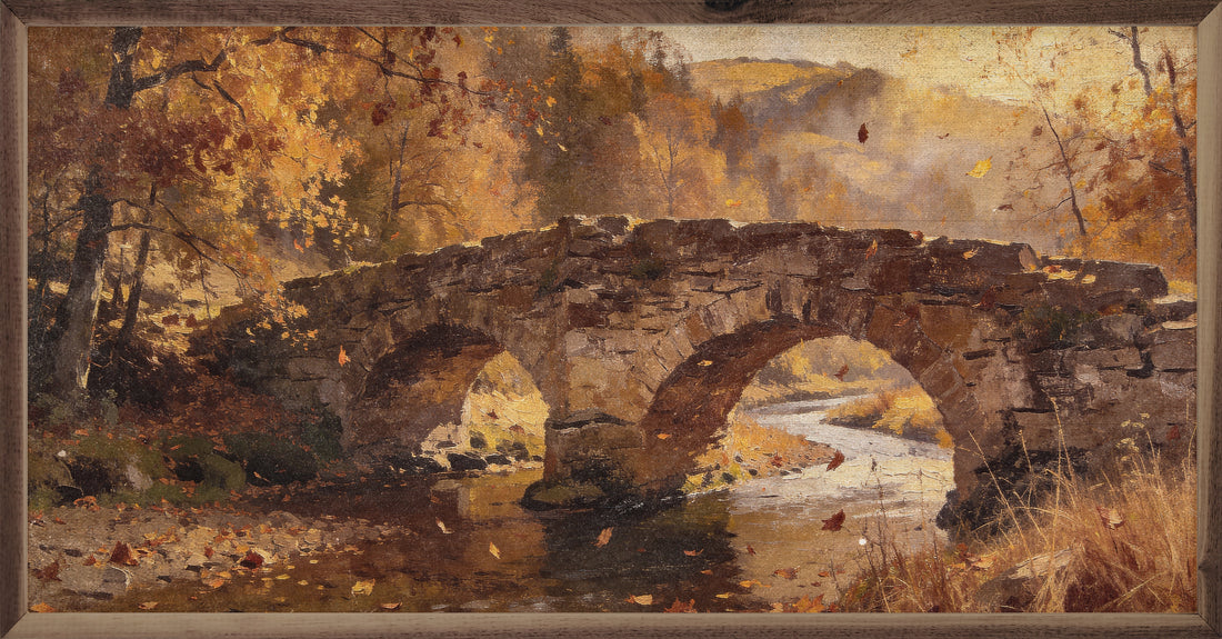 Stone Bridge In Autumn