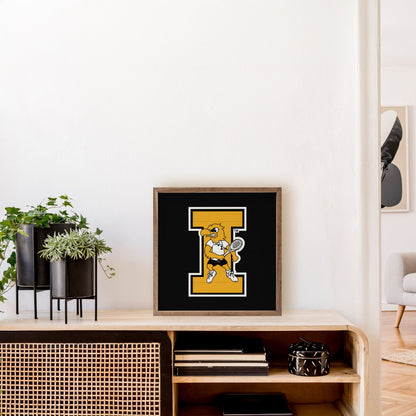 Vintage Bold Letter Tennis University Of Iowa Black