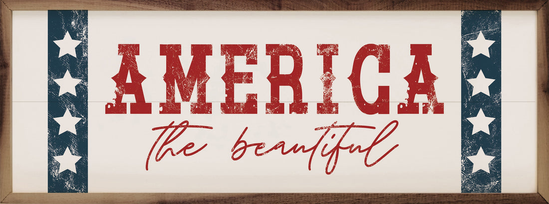 America The Beautiful Stars White