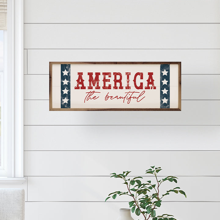 America The Beautiful Stars White