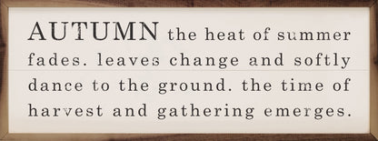 Autumn The Heat Of Summer Fades