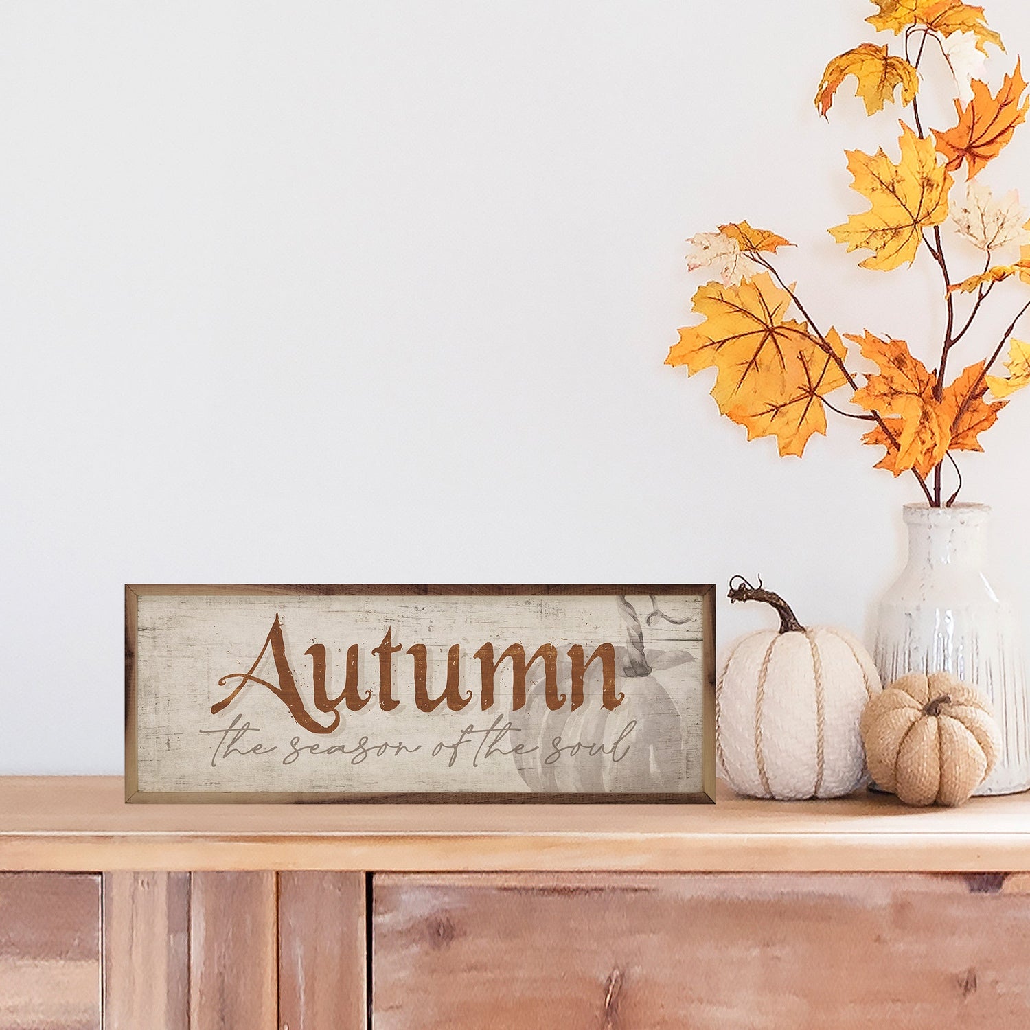 Autumn The Season Of The Soul Pumpkin Whitewash