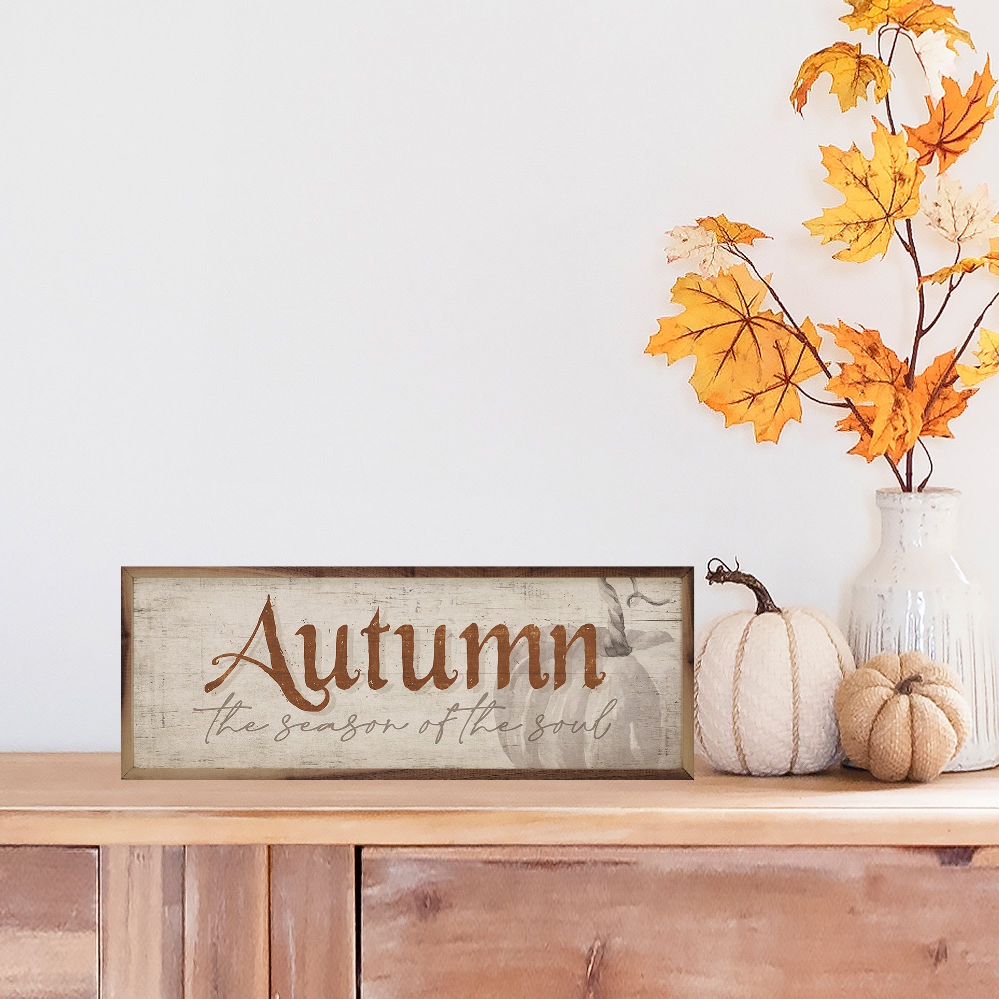 Autumn The Season Of The Soul Pumpkin Whitewash