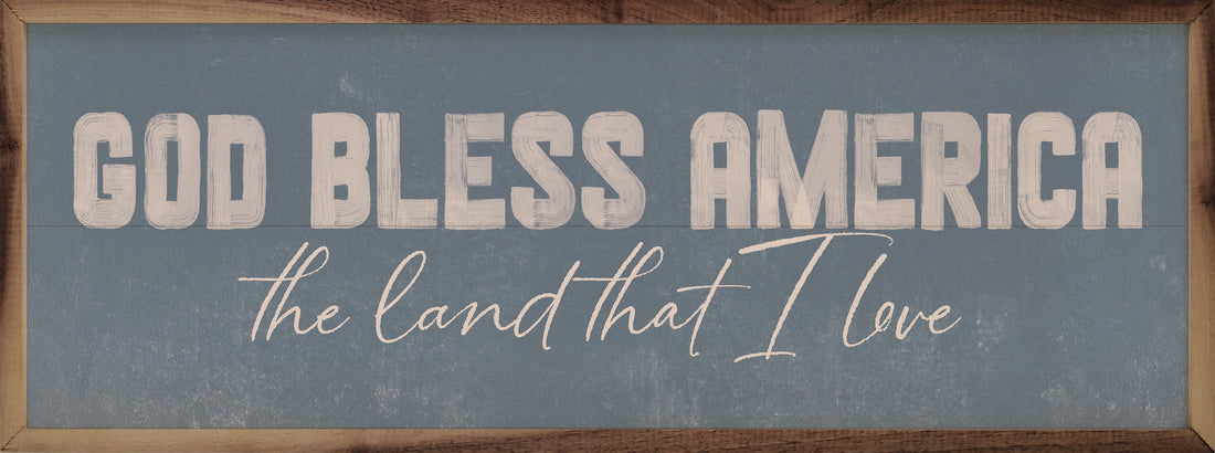 God Bless America Blue