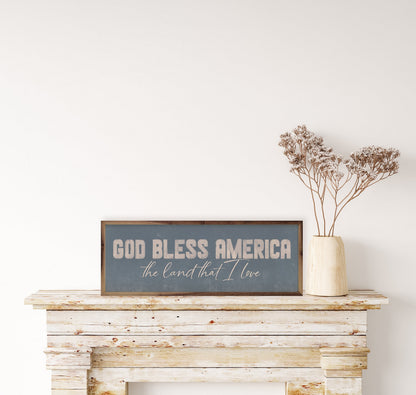 God Bless America Blue