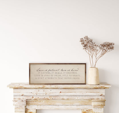 Love Is Patient Antique