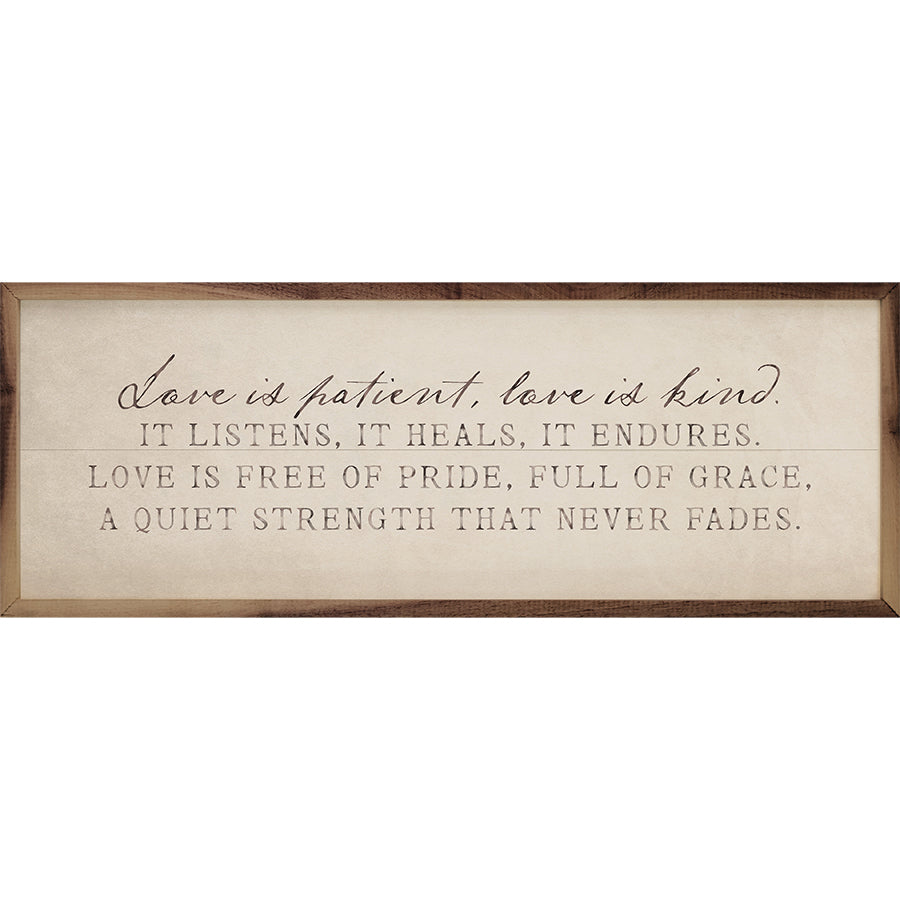 Love Is Patient Antique