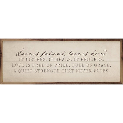Love Is Patient Antique