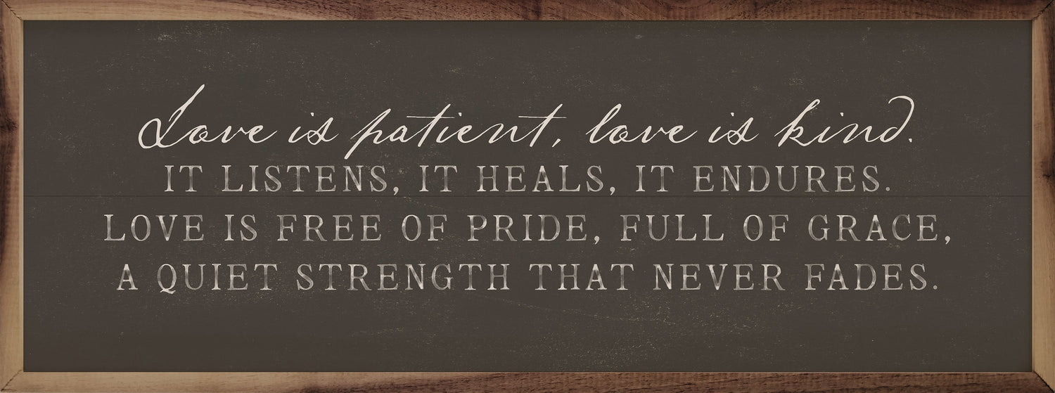Love Is Patient