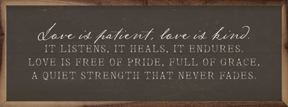 Love Is Patient