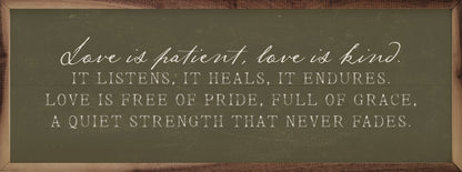 Love Is Patient