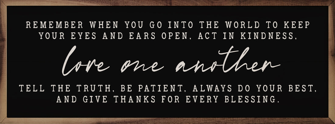 Love One Another