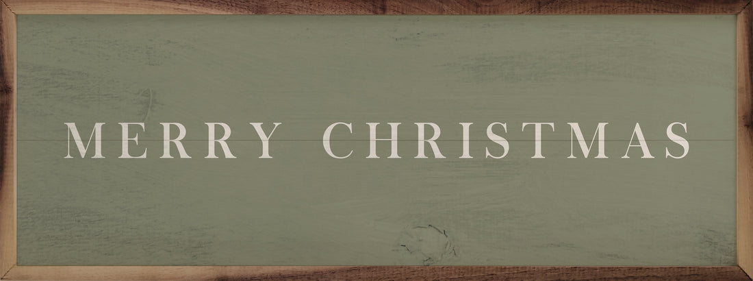 Merry Christmas Typewriter Green