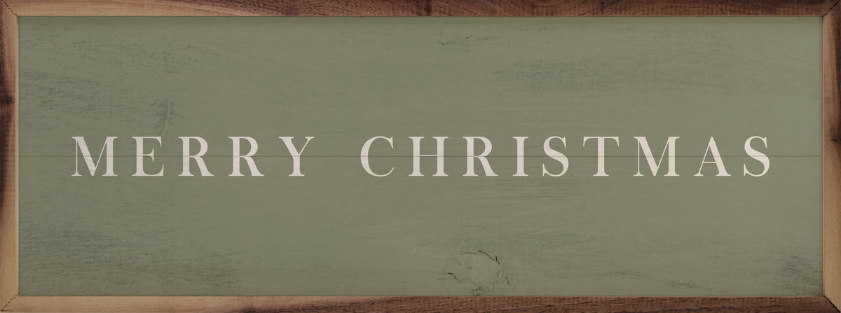 Merry Christmas Typewriter Green