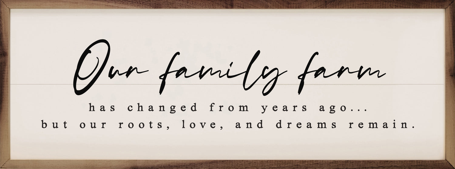 Our Family Farm Dreams Remain White