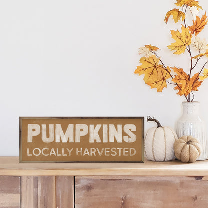 Pumpkins Locally Harvested Orange