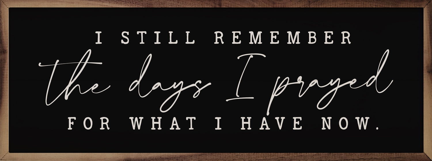 The Days I Prayed Script