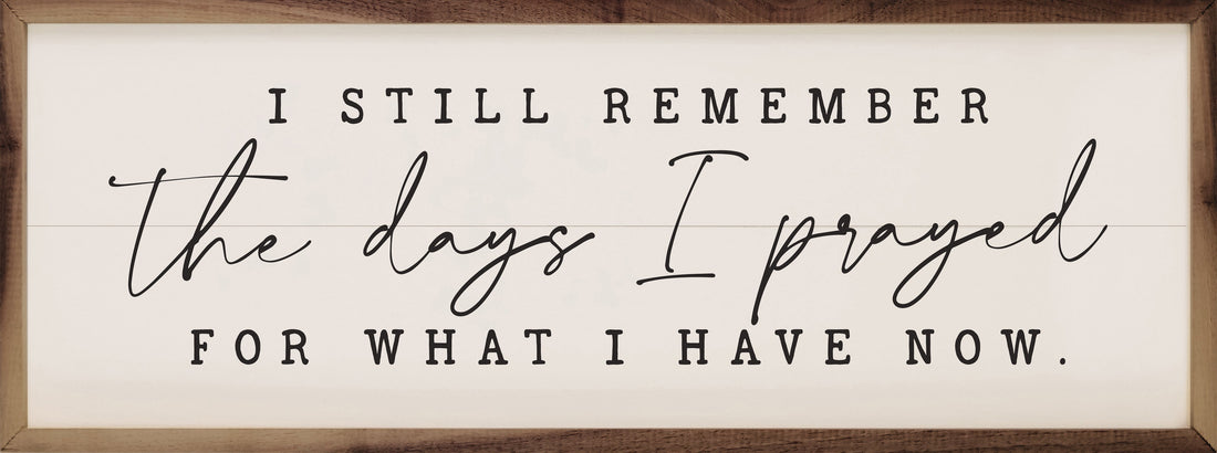 The Days I Prayed Script White