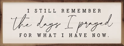 The Days I Prayed Script White