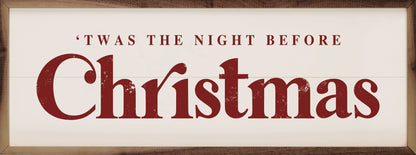 Twas The Night Before Christmas Red With White