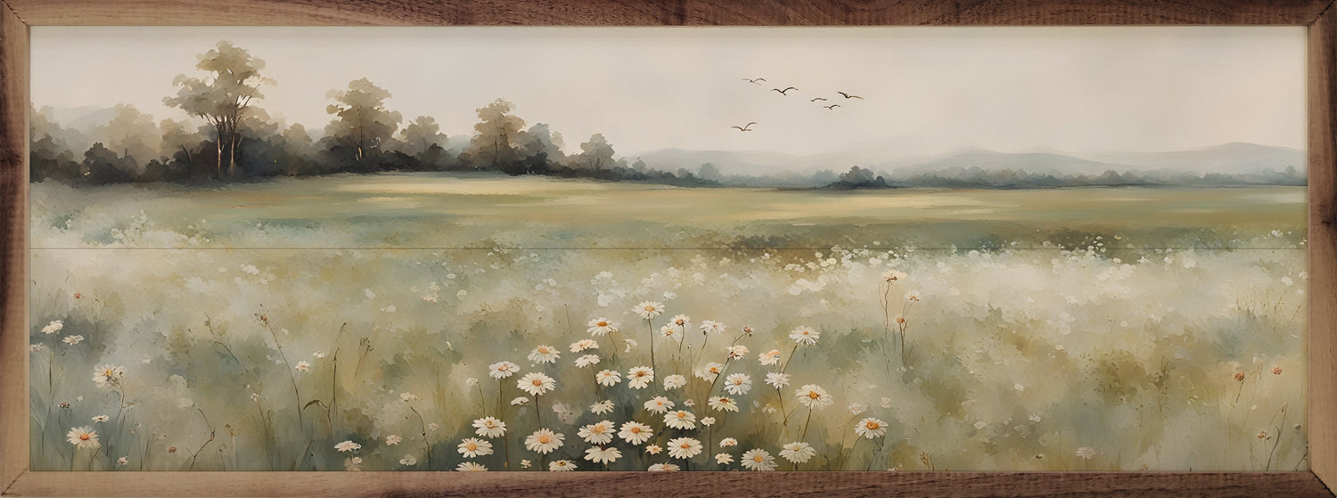 Valley With Flowers Center