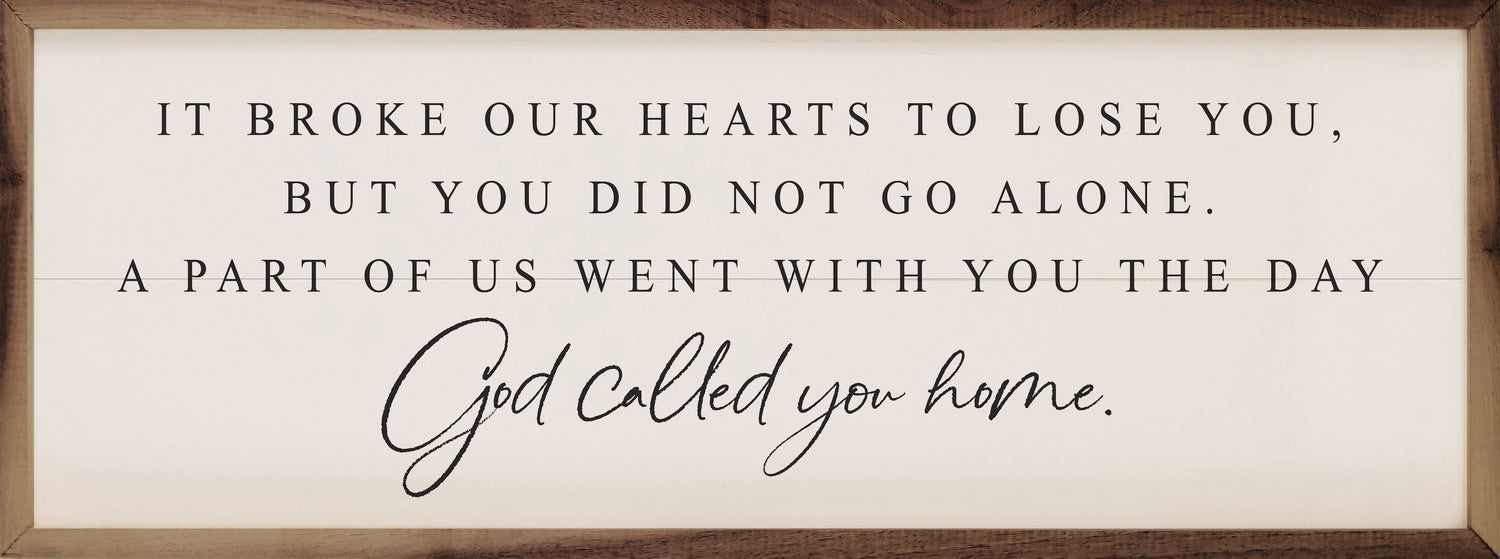 God Called You Home White
