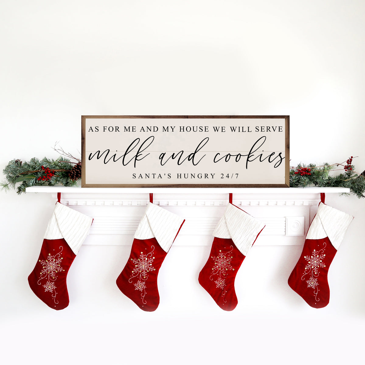 Milk And Cookies Santa&