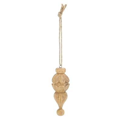 Wood Finial Ornament