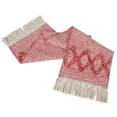 Red &amp; White Table Runner