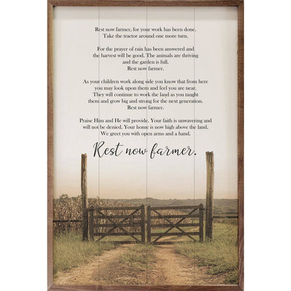 Rest Now Farmer