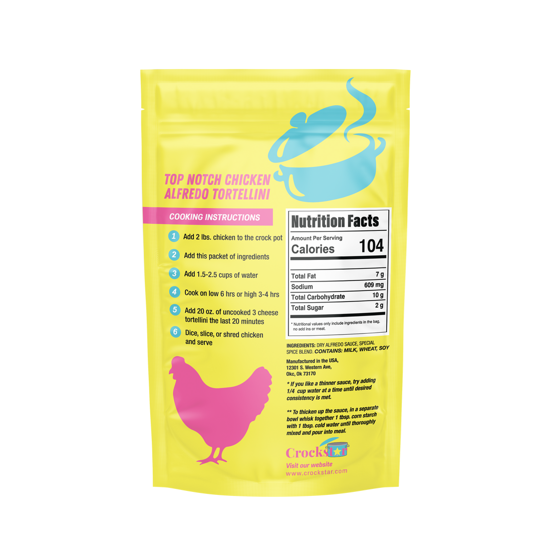 Top Notch Chicken Alfredo Tortellini