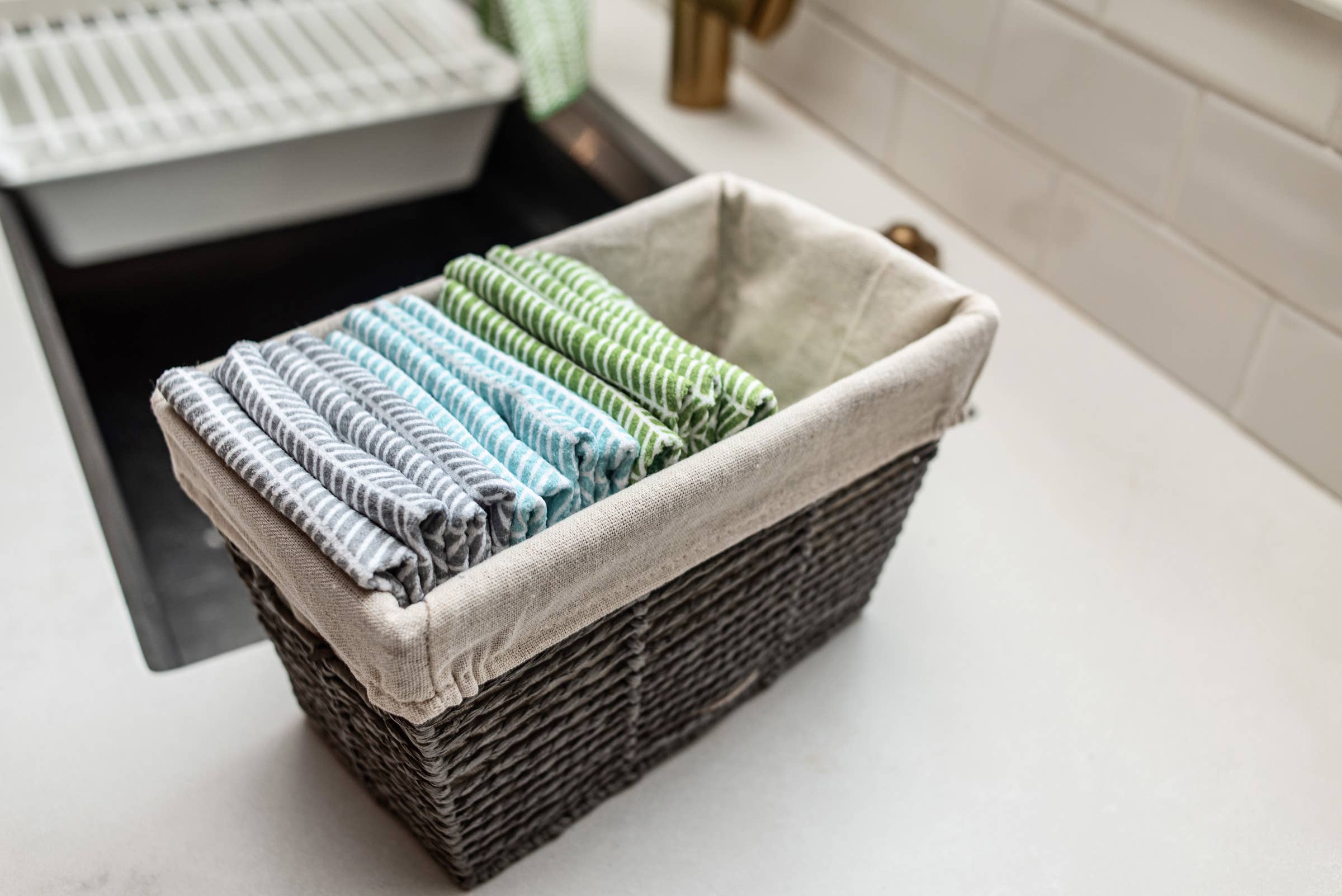 Mighty Minis Towel Set - Branches in Grey (set of 3)