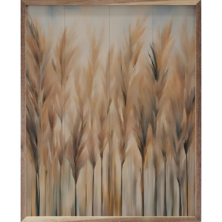 Golden Pampas Wall Art