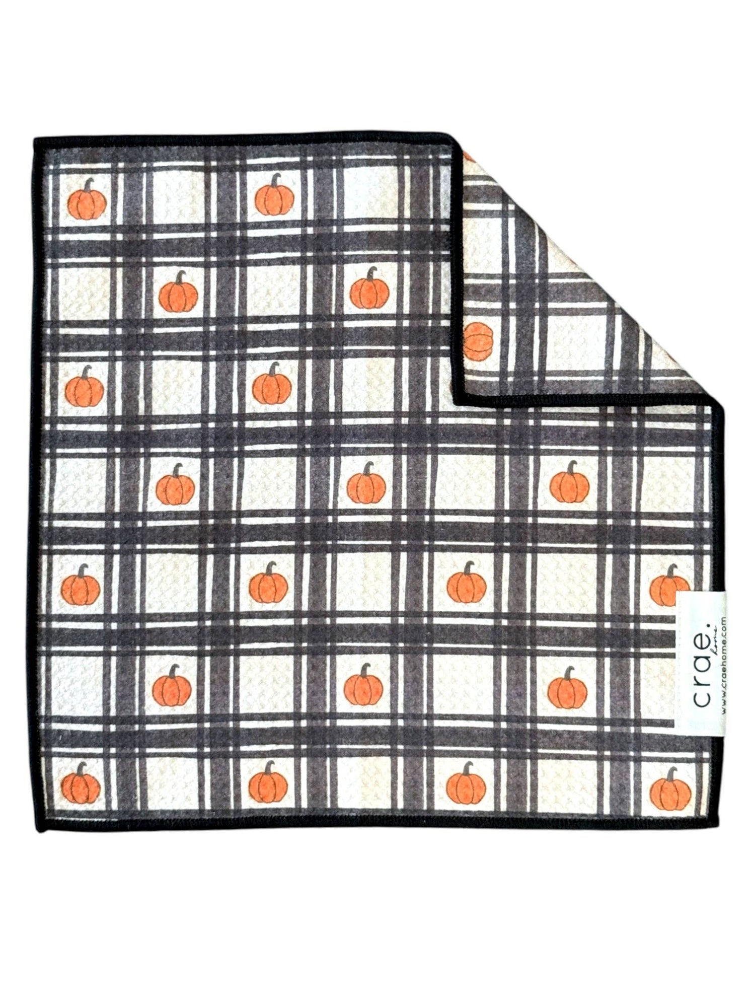 Grid of Gourds: Double-Sided Hand Towel