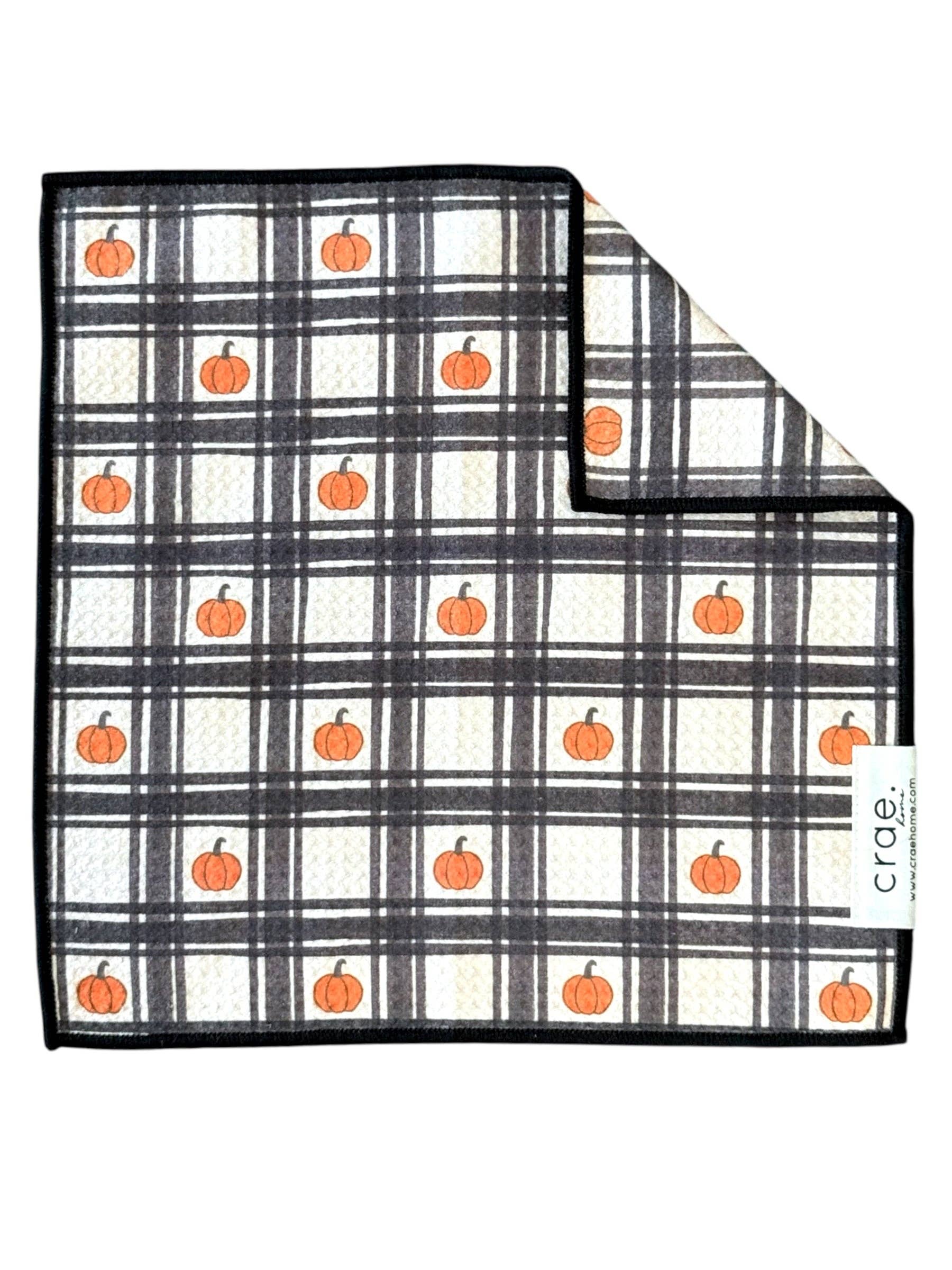 Grid of Gourds: Double-Sided Hand Towel